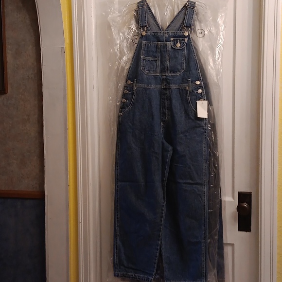 ARIZONA Jean Co Overalls Blue Denim stone wash NWT SIZE M-8 - Picture 3 of 14